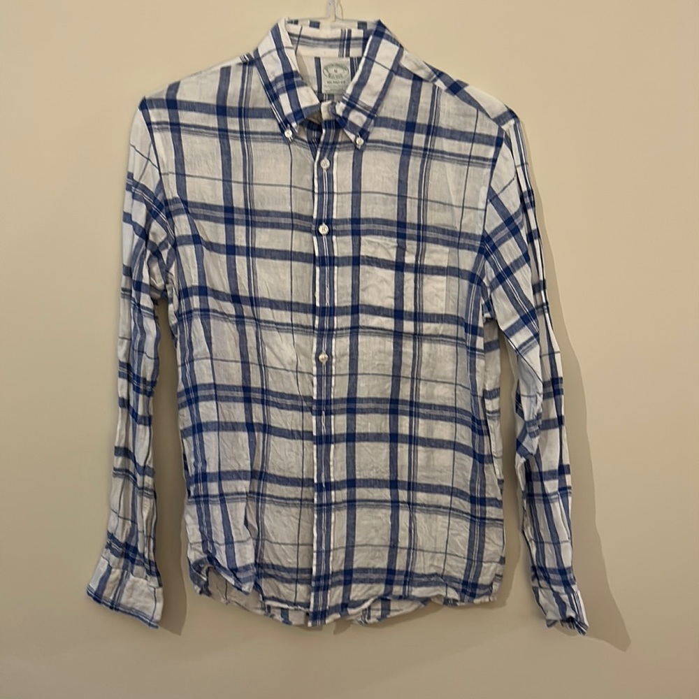 Linen button down